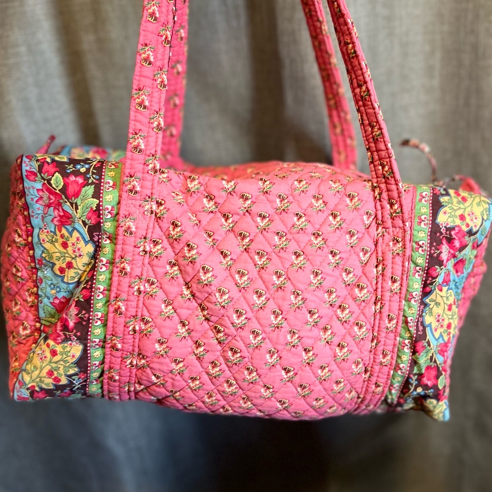 Vintage Vera Bradley Floral Pink Quilted Women's Bag